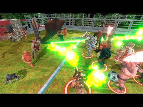 🔥FANTASY vs INFERNALS Armies Football - Animal Revolt Battle Simulator