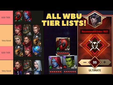 ALL WBU TIER LIST! & My Daily PROXIMA WBU KILLS (Up To 99) / Beta Ray Bill vs THANOS 66 [1 Shot]-MFF