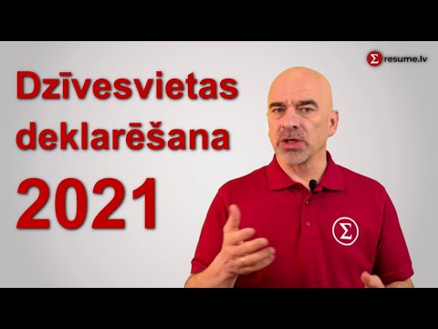 Dzīvesvietas deklarēšana 2021