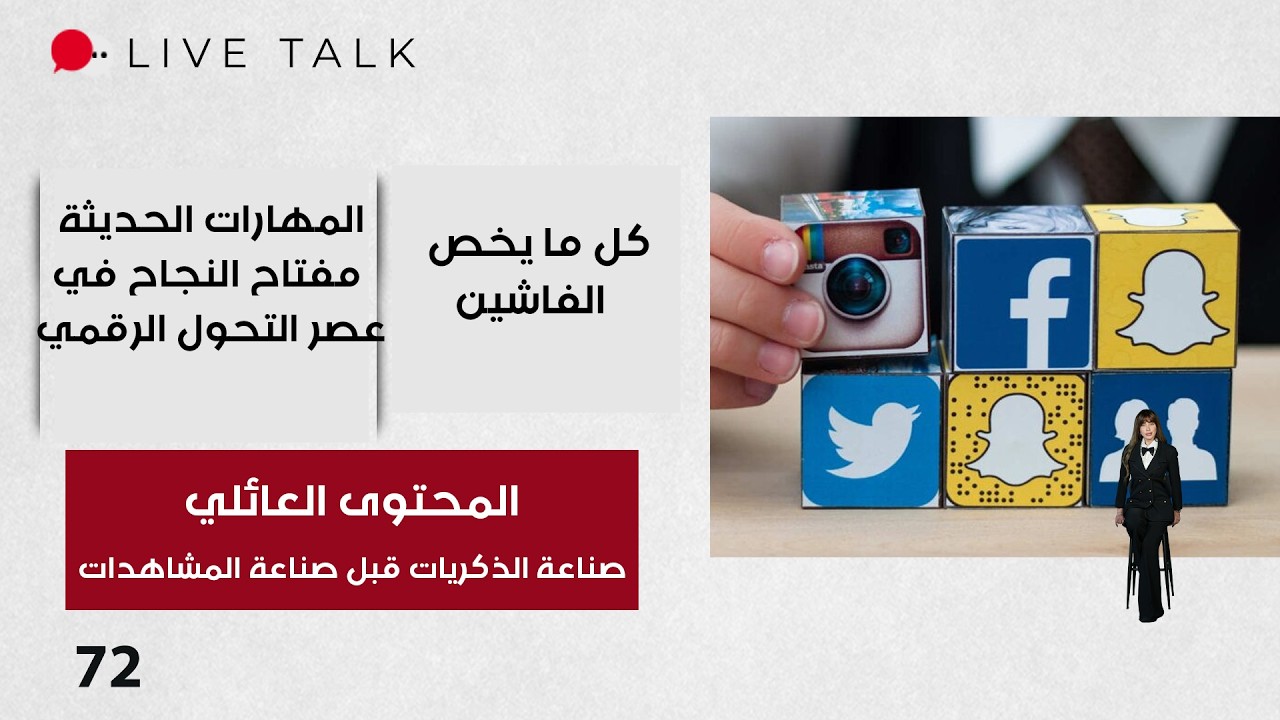 فيديو | المحتوى العائلي… صناعة الذكريات قبل صناعة المشاهدات  - Live Talk م٢- الحلقة ٧٢