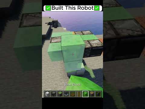 Mr.GengarPlay - Minecraft: How to Build unique Robot #minecraft #minecraft_pe #shorts #minecraftmods #minecraftfans