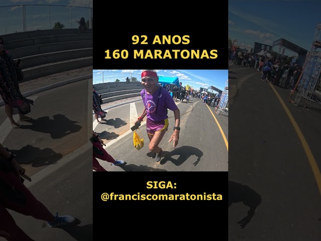 Maratonista de 92 anos! #maniadecorrida