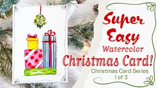 How To Paint A Super Easy Christmas Card