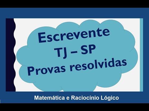 Questão 01 Matemática TJ SP  VUNESP 2017 RESOLVIDA - Professor Joselias