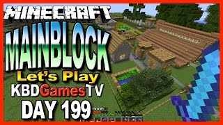 Minecraft - MainBlock Day 199 - Sugar Cane, More Doors, Cow Farming