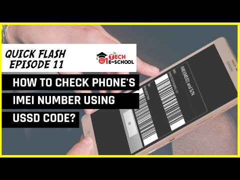 How to Check Phone's IMEI Number Using USSD code?||Episode-01||Quick Flash||01 Tech E-School||01 lab