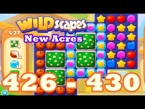 Wildscapes: New Acres Level 426 - 430 HD | 3 match | android | 427 | 428 | 429 | IOS【GameGo Game】