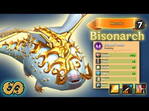 BISONARCH — NEW HEROIC CUNNING ARENA 7 DRAGON BRAWLER - Grade 1000 Showcase | Dragons: Rise of Berk