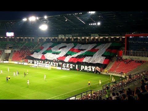 09.08.2017 GKS Tychy - Cracovia 1:1, k. 1:4. Oprawa i racowisko!