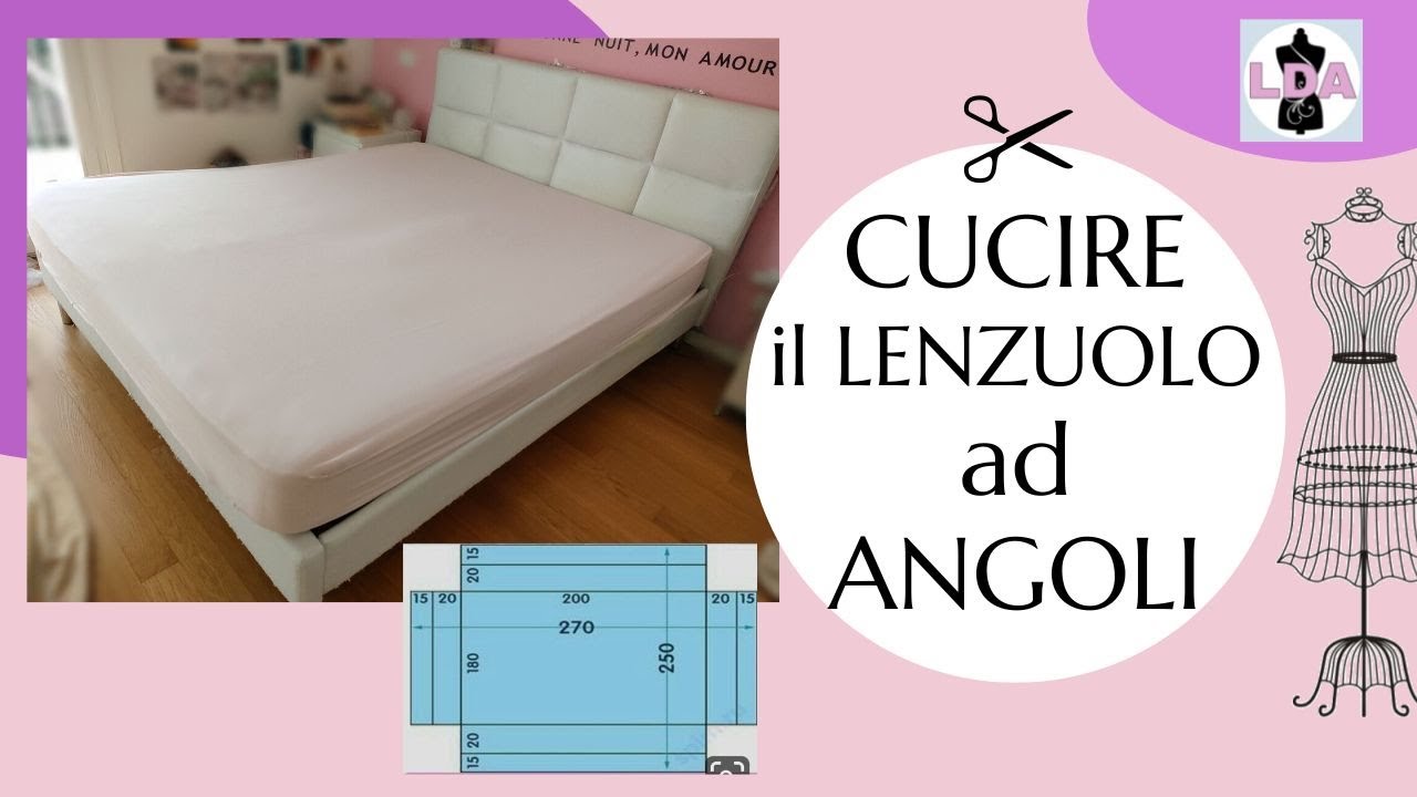 Cucire il lenzuolo ad angoli