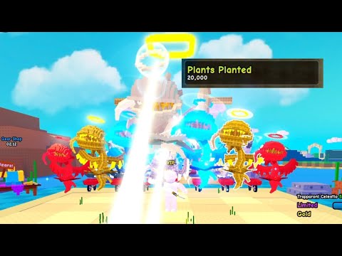 PVB 😇 - Trapparoni Celestio Planting To Hit 20K Plants Planted !! 😎 