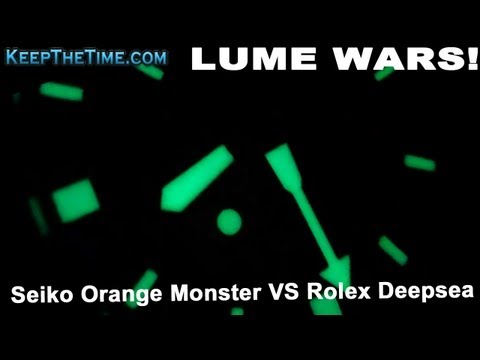 LUME WARS! #1 | ROLEX DEEPSEA VS SEIKO ORANGE KNIGHT