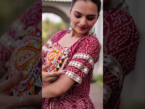 Purple Color Bandhani Printed Kurti