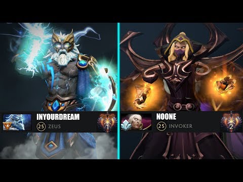 Noone Invoker vs InYourDream Zeus battle for Top-1 rank