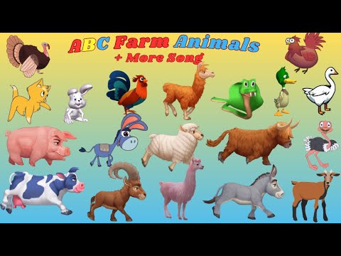 ABC Farm Animals 16TH8 | ABC Safari Animal Sounds + More Song | Kids TV
