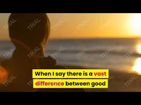 The vast difference between good and right