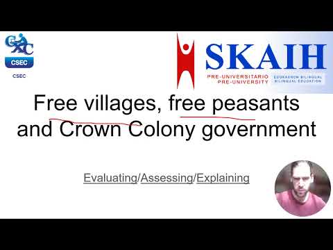 Goals for the test  Free villages, ( ) (Form 4) - Adopting Crown Colony gov(...)(Multiple Subtitles)