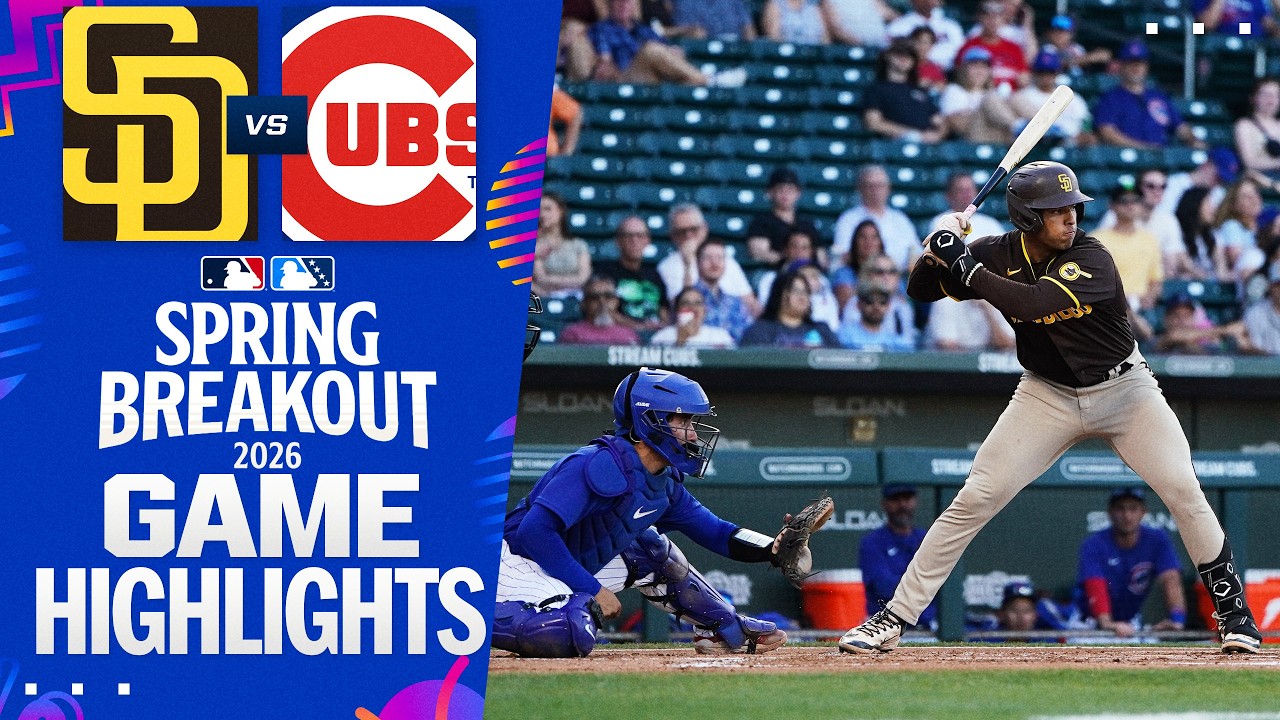 Padres vs. Cubs Spring Breakout Game Highlights (3/21/26) | MLB Highlights