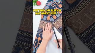 Transform the sleeves of old clothes into a hat.#sewing #needlework #lifestyle