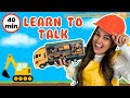 Construction Vehicles Cars Shapes Animals For Kids ️ Ms Moni Kids Learning Videos