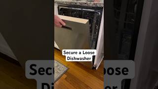 How to Secure a Loose Dishwasher | Side Mount Your Dishwasher | #diy #dishwasher