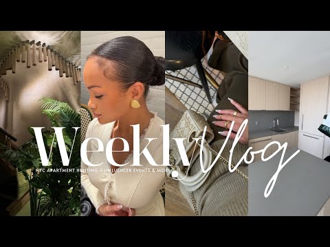 weekly vlog | nyc apartment tours + influencer events + big opportunities & more! allyiahsface vlogs