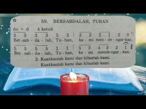 Lagu Kidung Jemaat 59 " Bersabdalah, Tuhan "