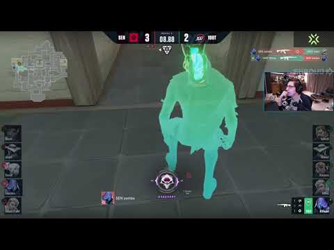 SHROUD REACTS TO 100T vs SEN - VCT Regional Masters NA - Day 4 (Map 2, HAVEN)