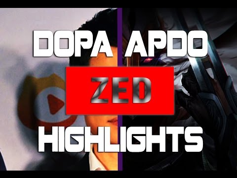 DOPA APDO GOD OF SOLO QUEUE HIGHLIGHTS    ZED SEASON 7   도파 제드