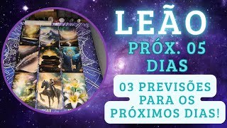 LEÃO ♌ PRÓX. 05 DIAS O contato com a natureza vai te fazer muito bem 🌳