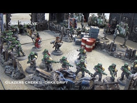 Orks vs Astra Militarum Glazers Creek aka Orks Drift Narrative 40k Battle White Dwarf