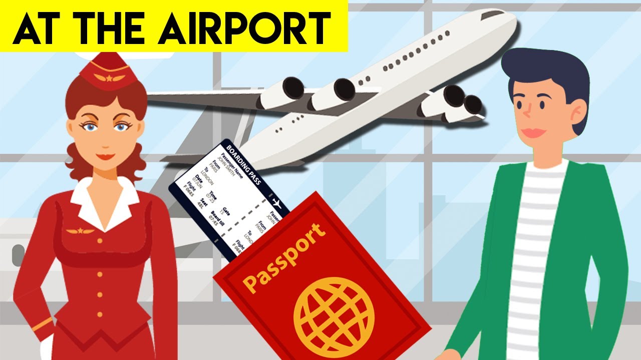 Check In At The Airport Conversation - English At The Airport Part 1
