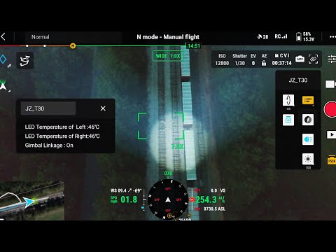 Night Flying - JZ T30 Spotlight - DJI Mavic 3T Thermal