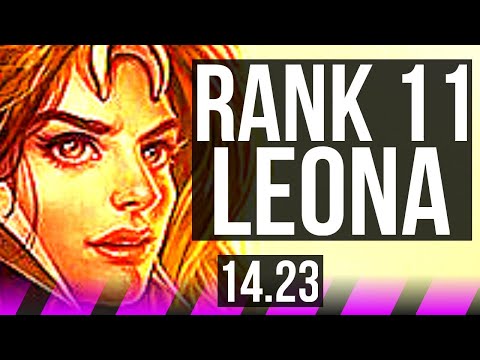 LEONA & Ezreal vs NAUTILUS & Jhin (SUP) | Rank 11 Leona | KR Challenger | 14.23