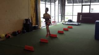 preview picture of video 'Hurdling Drills on Vertimax Trainer'