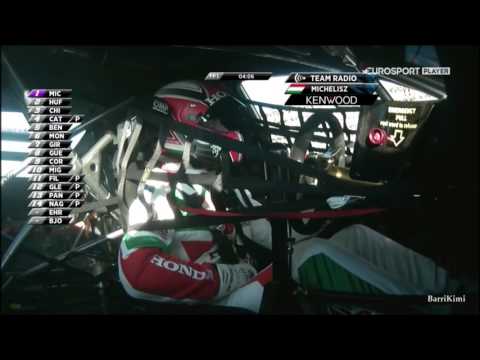 WTCC Nordschleife 2017 FP1 Michelisz Close Call Punchure