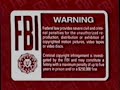 Red FBI Warnings 2000 2003 VHS Version