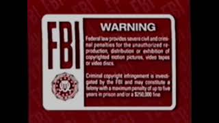 Red FBI Warnings (2000-2003) (VHS Version)