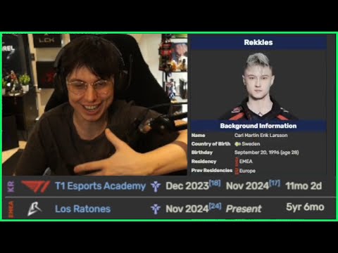 Rekkles Tells Caedrel He Plans To Stay In Los Ratones For A LONG Time