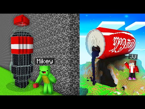 Insane COCA COLA Build Battle: JJ vs Mikey in Minecraft - Maizen