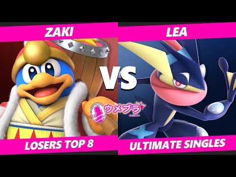 Japan Smash Ultimate Tournament - Geki | ZAKI (DDD) Vs. Lea (Greninja) Umebura SP2 SSBU Top 8 Losers