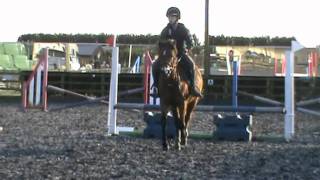preview picture of video 'Jumping ponies at Lavant House Stables'
