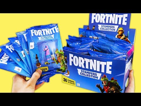 I OPEN 2 BOXES OF 36 SACHETS AND COMPLETE THE COLLECTION! - Fortnite Stampers Collection