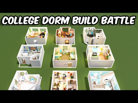 COLLEGE DORM BUILD BATTLE IN BLOXBURG