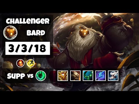 Bard Challenger Gameplay S11 Replay 11.8 Support (3/3/18) - NA