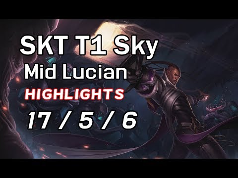 SKT T1 Sky Mid Lucian 17/5/6 VS Viktor Highlights