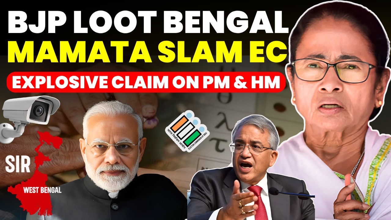 BJP & ECI LOOTED 100 SEAT....PM & HM ACTION ILLEGAL......MAMATA EXPLOSIVE CLAIM #mamatabanerjee
