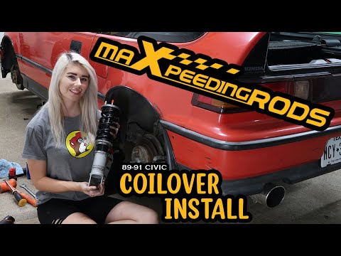 Installing MaXpeedingRods Coilovers On My B16A CRX
