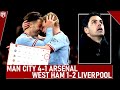 Arsenal DESTROYED! Man City 4-1 Arsenal Highlights! Liverpool beat West Ham! Chelsea Lose AGAIN!
