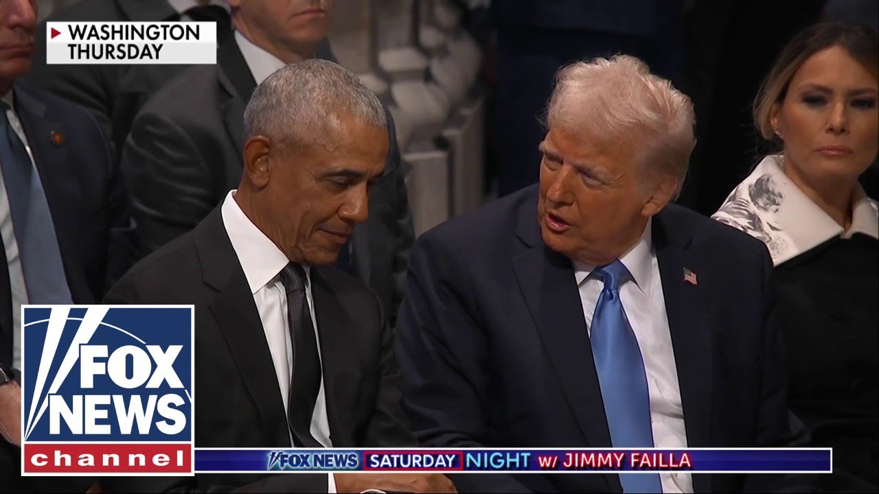 What were Obama and Trump saying to each other?